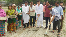 সোনাতলা পৌর এলাকার বাংলালিংক টাওয়ার -স্টেশন  রোডের সংস্কার কাজ সম্পন্ন