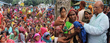 ঠাকুরগাঁওয়ে দরিদ্র মানুষের মাঝে শাড়ী ও নগদ অর্থ বিতরন