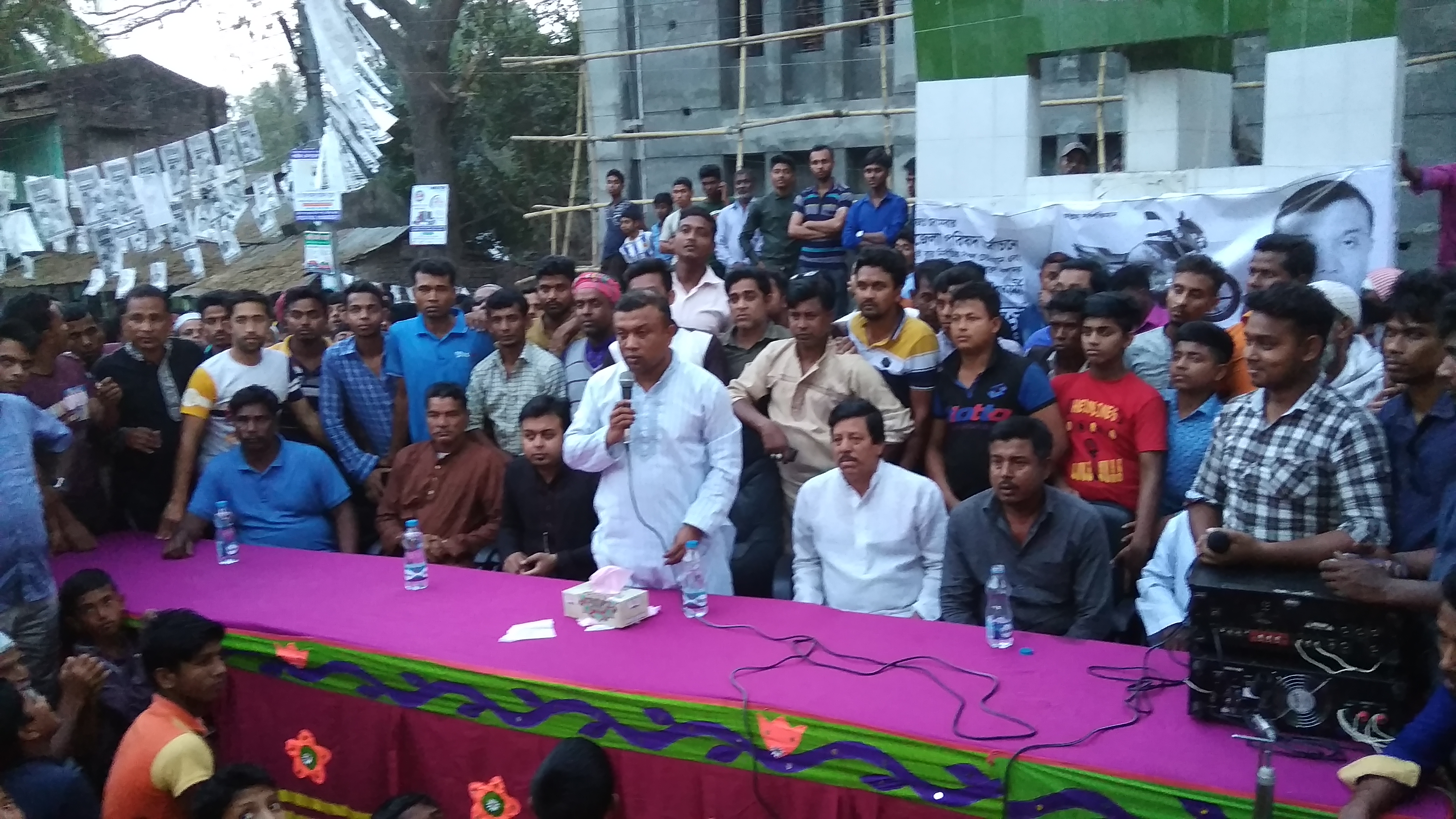বগুড়া শিবগঞ্জের শান্তি -উন্নয়ন ও ভুমিদস্যুদের কবল থেকে রক্ষায় মোটর সাইকেল মার্কায় ভোট দিনঃ রিজু্