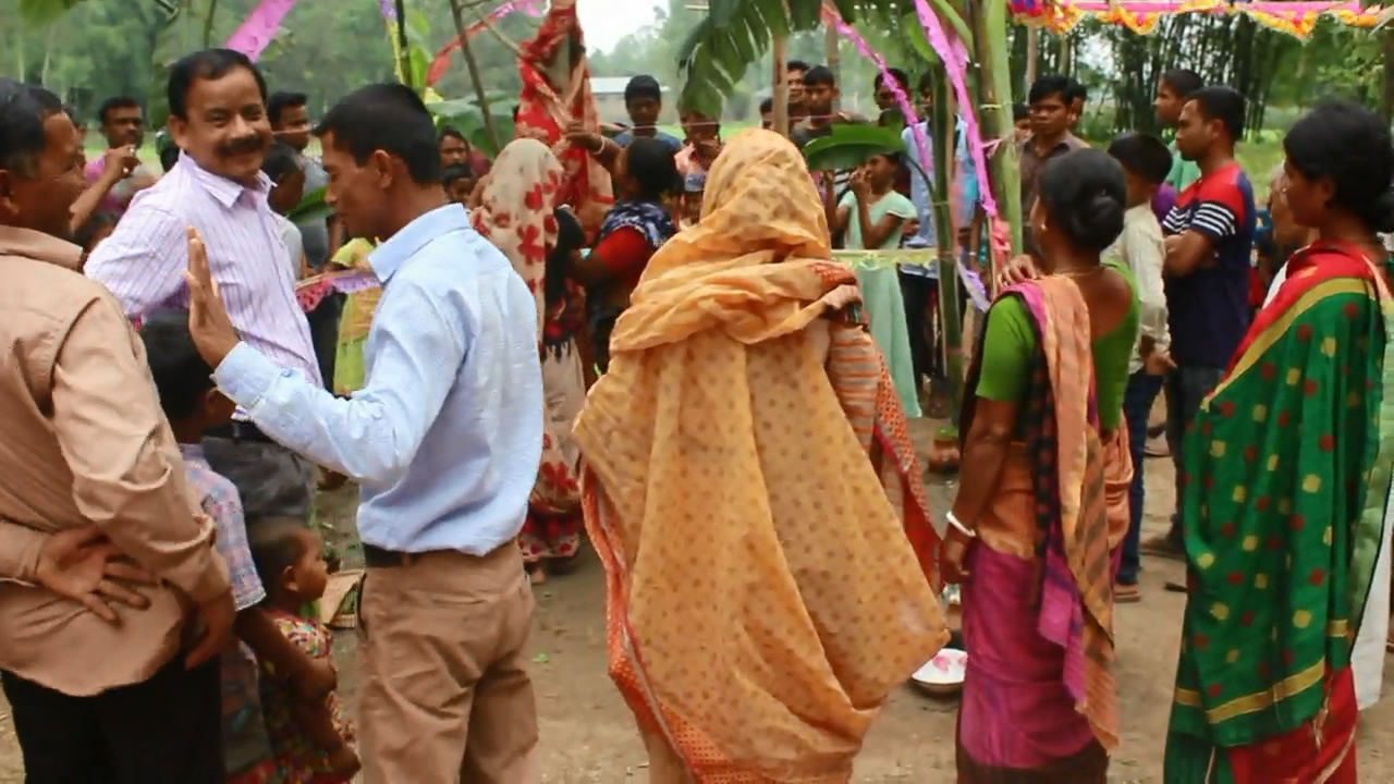 ঠাকুরগাঁওয়ে বট ও পাখর গাছের বিয়ে