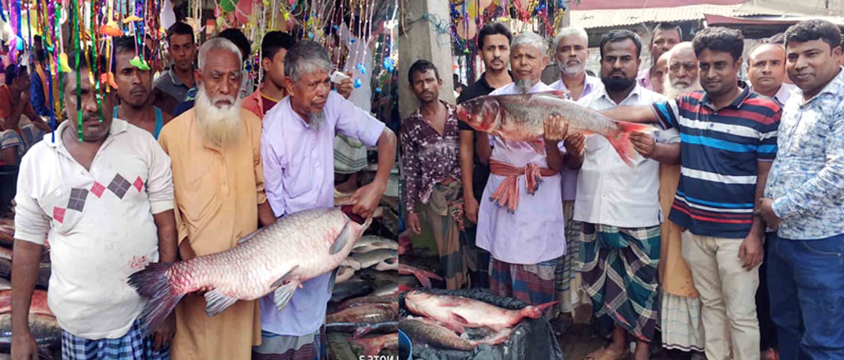 বগুড়ার মহাস্থানে নবান্ন উৎসব উপলক্ষে চলছে মাছের মেলা