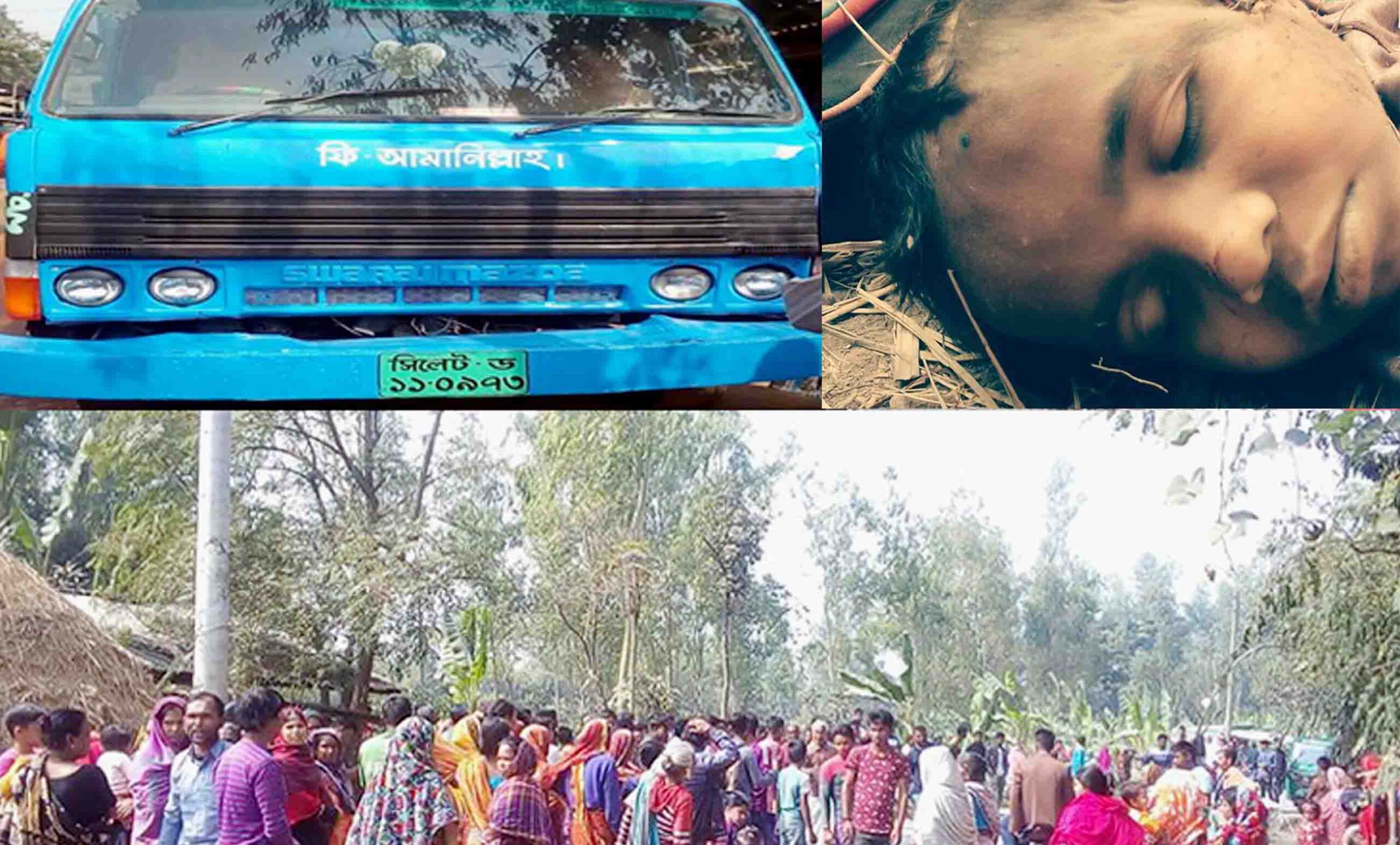 বগুড়া নামুজা সড়কে বালু বোঝাই ট্রাকের চাকায় পিষ্ট হয়ে স্কুল ছাত্র নিহত